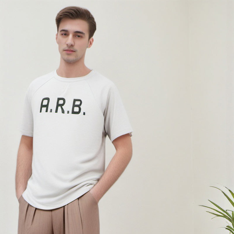 Men's T-shirt Sports Printed Short-Sleeved T-shirt for Men and Women