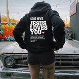 GOOD NEWS JESUS LOVES YOU Hoodie Christian Sweatshirt