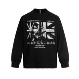 Unisex long-sleeved shirt autum double collar