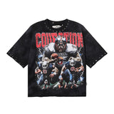 Bkys american direct injection street printing hot diamond pure cotton t-shirt g