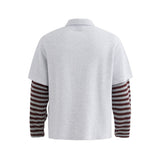 Unisex long-sleeved shirt men's autum lapel sweatshirts