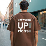 Men T Shirts Letter Print Short-Sleeve T-shirt