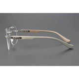 CHH Chrome Hearts Glasses Versatile Vintage Perforated Frameless Toad Mirror Myopia Glasses Frame