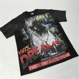 Men's t-shirt with rhinestone print, 100% cotton print