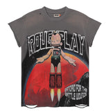 Rough play hot diamond pure cotton t-shirt g direct printing