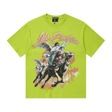 Men's t-shirt with rhinestone print, 100% cotton, american vintage style