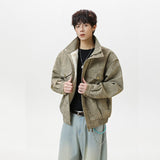 Unisex Down Jacket Winter Fleece Collar Fleece Jacket