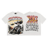 Mixed emotion men's t-shirt - short sleeve, rhinestone print, 100% cotton