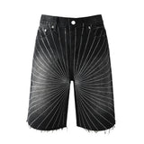 Purple Brand Denim Shorts rhinestone