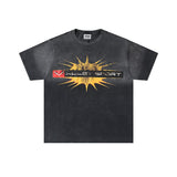 Valley men's t-shirt - short sleeve, washed print, 100% cotton streetwear