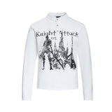 Unisex long-sleeved shirt autumretro dark printing