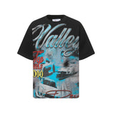 Men's t-shirt with rhinestone print, 100% cotton print