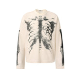 Unisex long-sleeved shirt autum skull skeleton