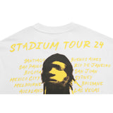Travis Scott T-Shirt Travis Scott 24ssTOUR EUROPE Crew Neck Short Sleeve
