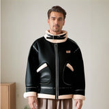 Men Jacket Retro Simple Baggy Coat