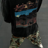 Men T-shirts "Tribute to Harley Chasing Freedom" Limited American West Coast Long Sleeves