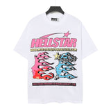 Men's t-shirt, hip-hop print, 100% cotton, printed, washed