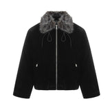 Unisex Down Jacket Men's Winter Warm Fur Collar Jacket