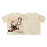 Men's t-shirt with rhinestone print, 100% cotton print