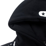 Hip-hop hoodie american high street hell graffiti letter cartoon pattern printingloosecasual hooded sweatshirt hoodie
