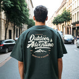 Men T Shirts Vintage Letter Print