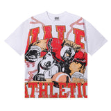 Vale hot diamond direct injection retro printed pure cotton t-shirt g