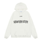 Off OW White Hoodie Colored crosses of yarn balls