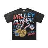 Men's t-shirt with rhinestone print, 100% cotton print