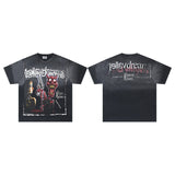 Valley men's t-shirt - short sleeve, washed print, 100% cotton streetwear