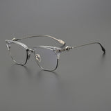CHH Chrome Hearts Glasses Ultra Light Pure Titanium Fashion Half Frame