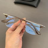CHH Chrome Hearts Glasses Pure Titanium Ultra Light Vintage Large Frame Eyebrow Frame Glasses Frame