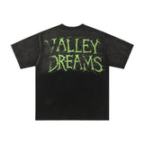 Valley retro cotton t-shirt for men - streetwear hip hop print