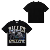 Vale direct injection printing hot diamond washed pure cotton t-shirt g