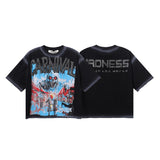 Bkys hot diamond cotton t-shirt g retro print