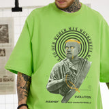 Men T Shirt Printed Short-Sleeved T-shirt for Men and Women