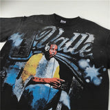 Men's t-shirt with rhinestone print, 100% cotton print