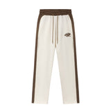 Hip-hop pants american street style small label embroiderfleece-lined sweatpants contrast colorpatchworkcasualjogger pantspants sweatpants