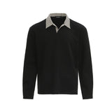 Unisex long-sleeved shirt autumretropolo shirt lapel