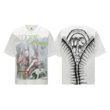 Vale forever washed t-shirt for men - direct-to-garment hip hop print, 100% cotton