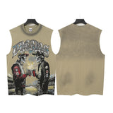 Vally men's short-sleeve t-shirt - washed, streetwear print, european & american style