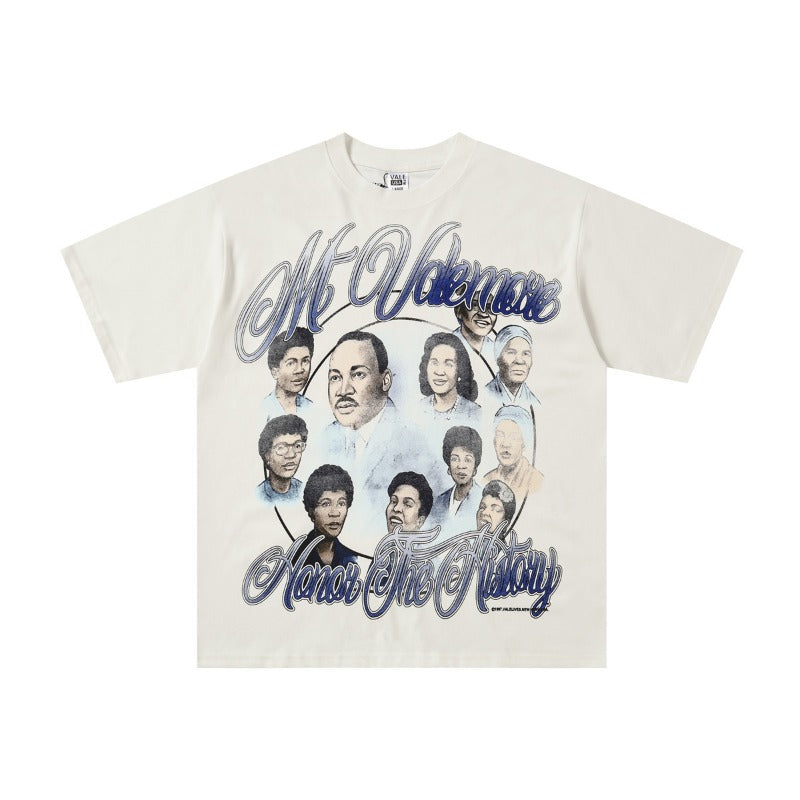 Men's t-shirt with rhinestone print, 100% cotton print