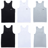 Hip hop tank top high street summer breathable pure color sleeveless t-shirt fashionmen sports fitness vest vest bottom shirt