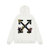 Off OW White Hoodie Maple leaves
