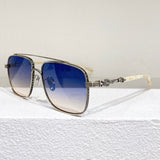 CHH Chrome Hearts Glasses Japanese large frame pure titanium engraved pattern myopia glasses frame