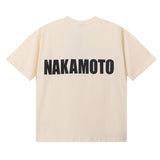 American satoshi retro print 100% cotton t-shirt