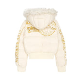 Unisex Down Jacket Winter Fur Collar Short Hooded Bakery