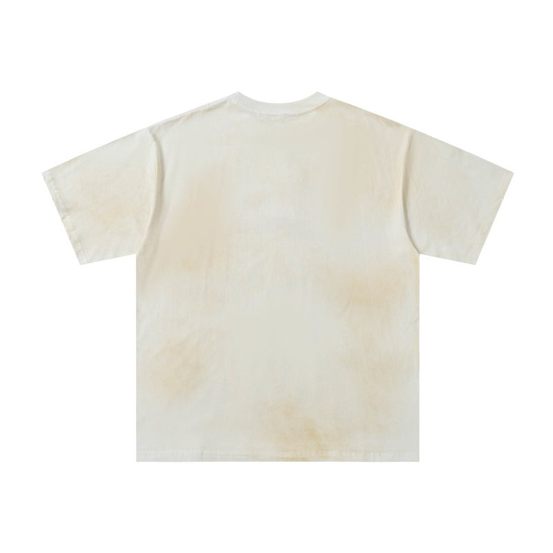 Men's t-shirt with rhinestone print, 100% cotton print