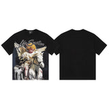 Mixed emotion cross-border t-shirt rhinestone printing g pure cotton printing