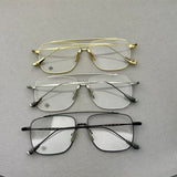 CHH Chrome Hearts Glasses Ultra Light Double Beam Pure Titanium Glasses Frame Myopia Frame