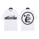Men's t-shirt, hip-hop print, 100% cotton, printed, washed